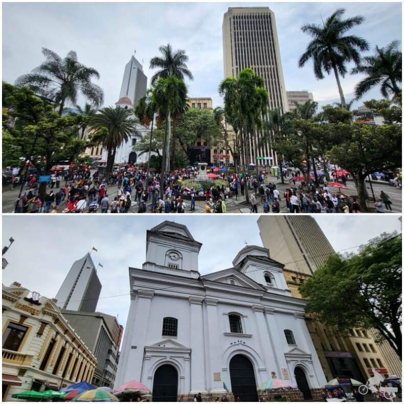 Parque de Berrio e Iglesia Candelaria