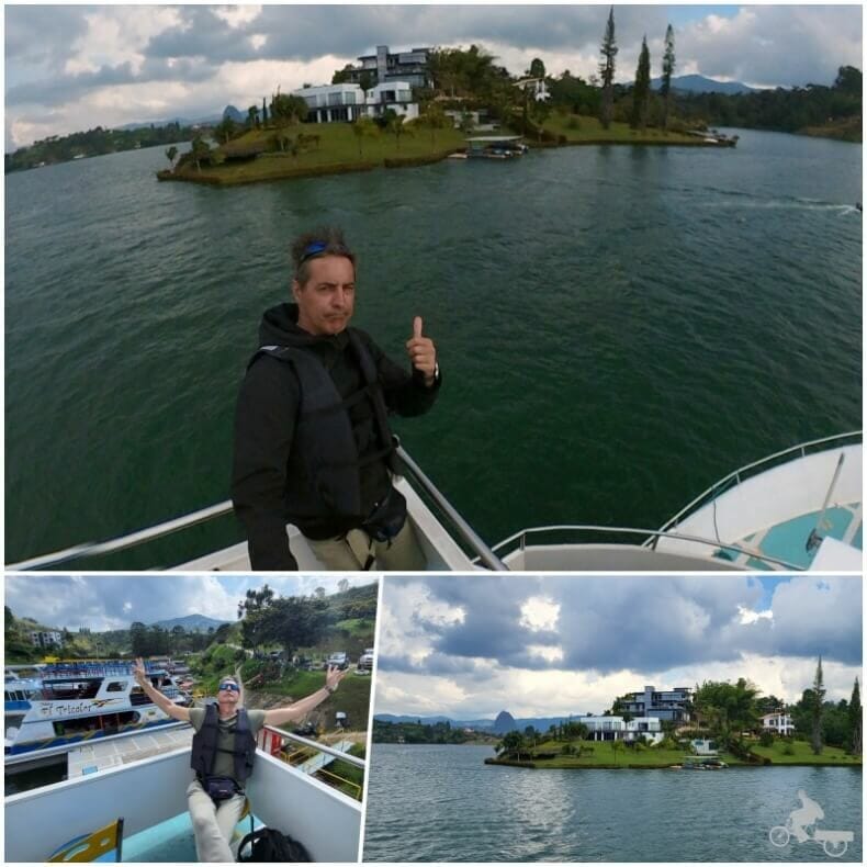 paseo en barco embalse de Guatapé