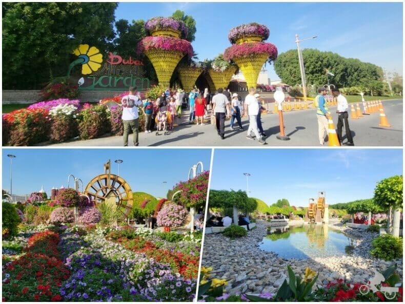 entrada al parque Dubai Miracle garden