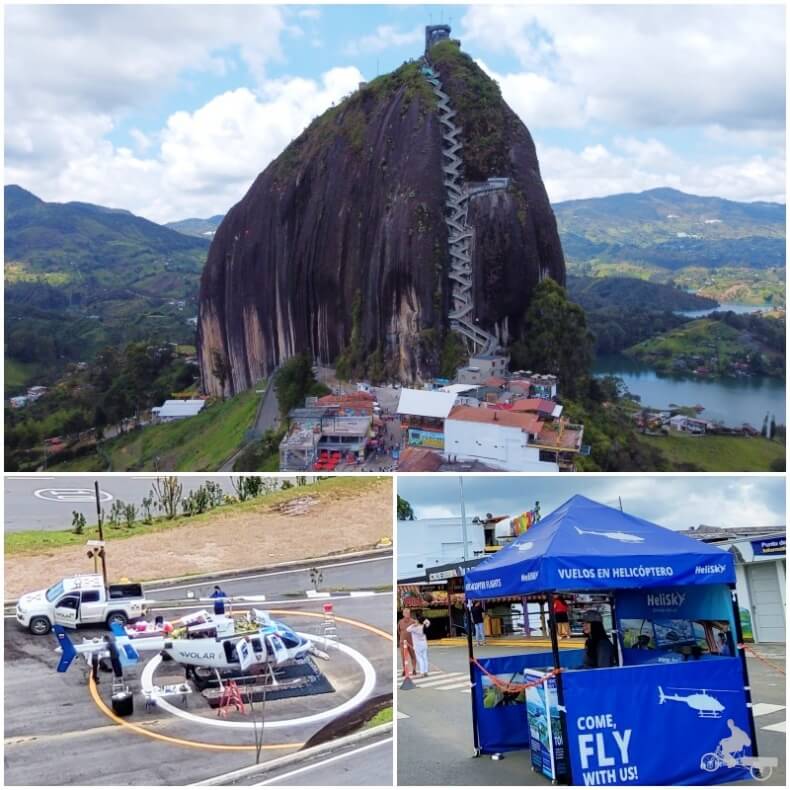 peñol de Guatapé desde drone