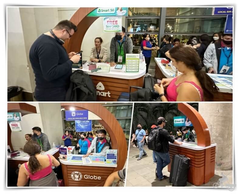 sim local de filipinas - globe y smart