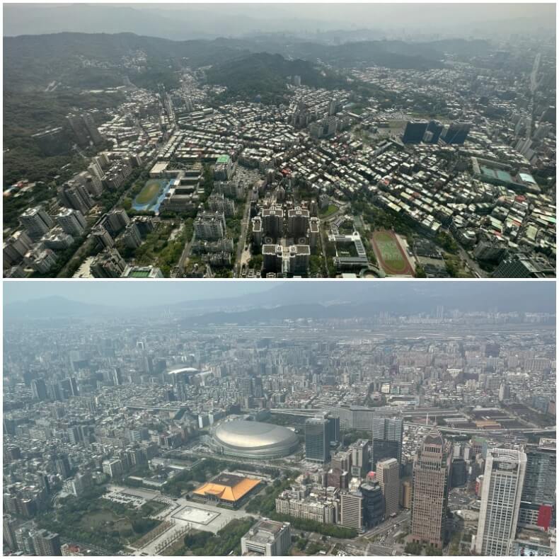 panoramica desde el Taipei 101