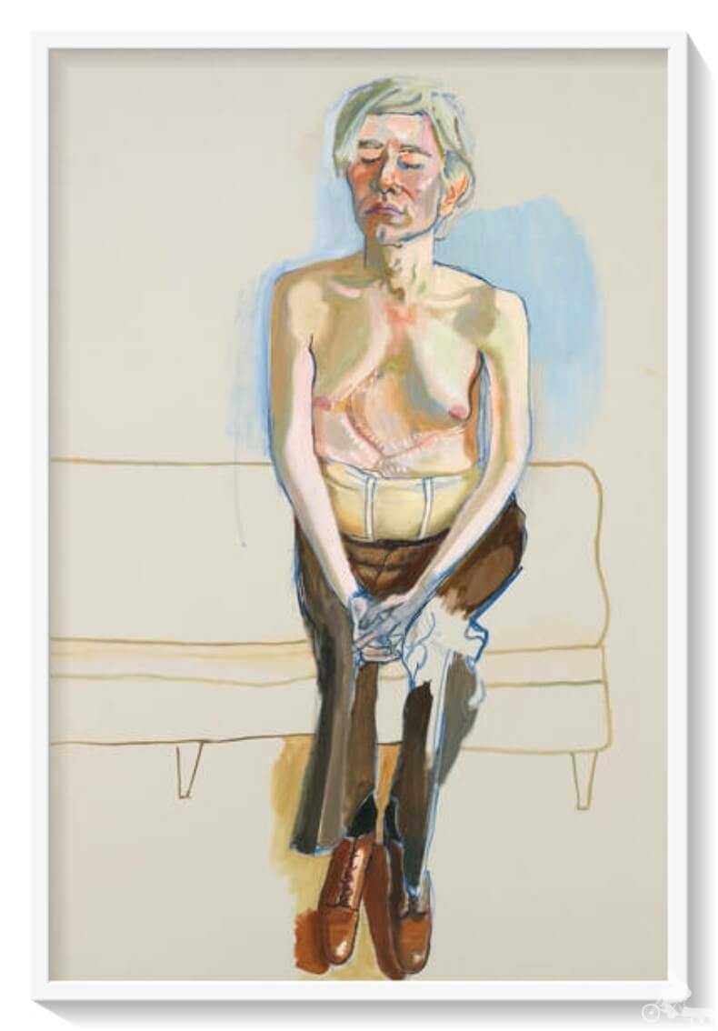 Alice Neel, Andy Warhol, 1970 - Mejores obras del museo Whitney 
