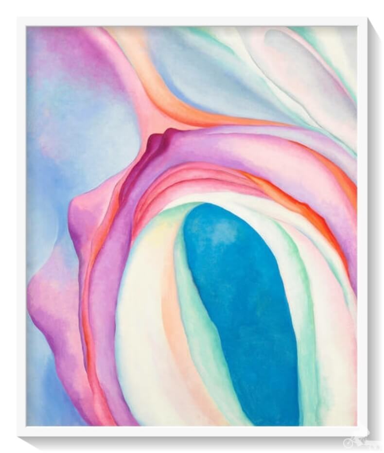 Music, Pink and Blue N. 2, de Georgia O’Keeffe (1918)