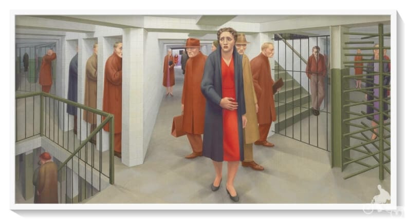 The Subway, George Tooker, (1950) - Mejores obras del museo Whitney 