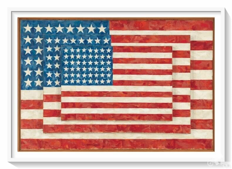 Three Flags, de Jasper Johns (1958).