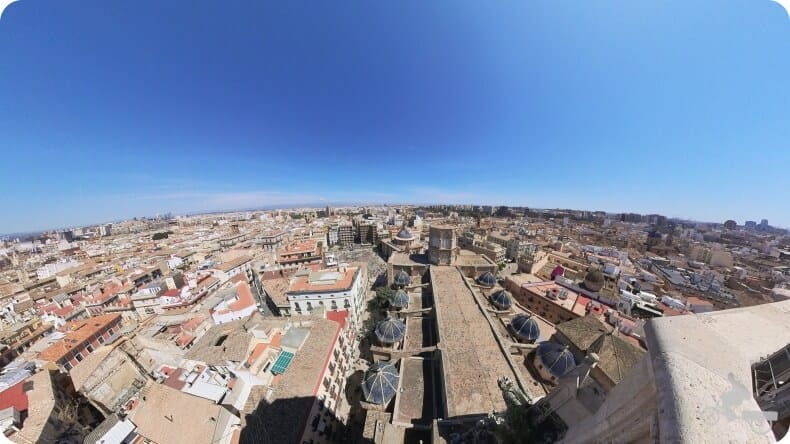 Torre del Miguelete - vistas al norte 