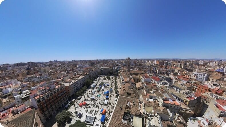 Torre del Miguelete - vistas al sur
