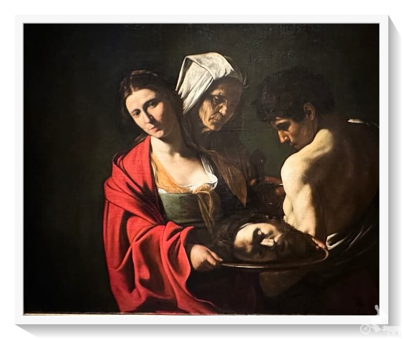Salomé con la cabeza del Bautista de CARAVAGGIO - Mejores obras de la Galería de Colecciones Reales de Madrid