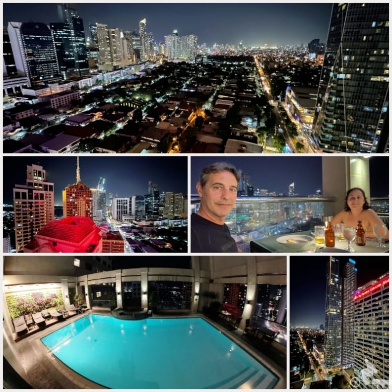 Makati de noche desde terraza