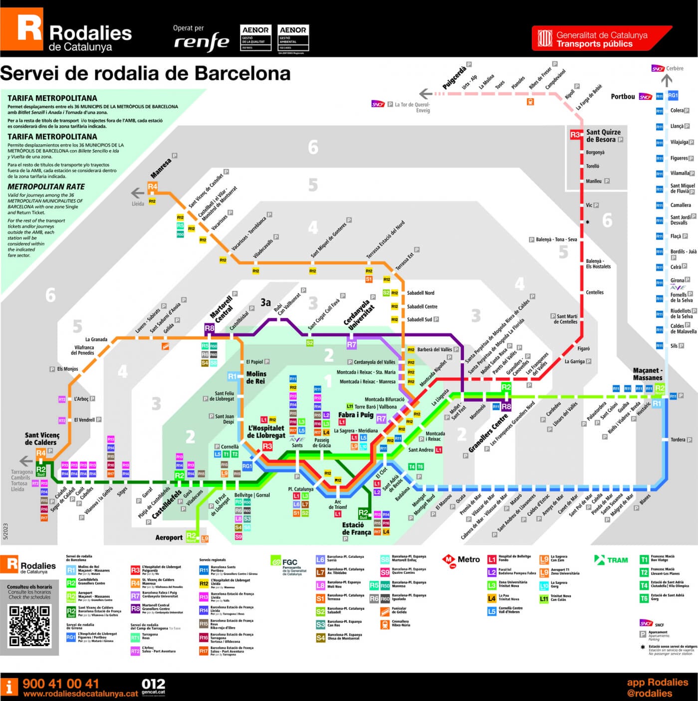 Mapa Rodalies Catalunya