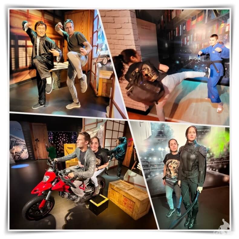 acción en el museo Madame Tussauds de Dubai