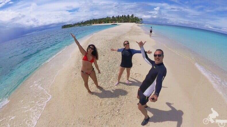 Lengua de arena o sandbank en Kalanggaman