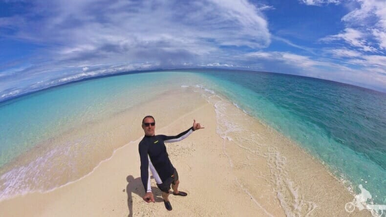 Lengua de arena o sandbank en Kalanggaman