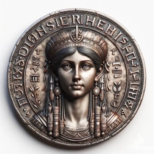 moneda de Cleopatra Selene