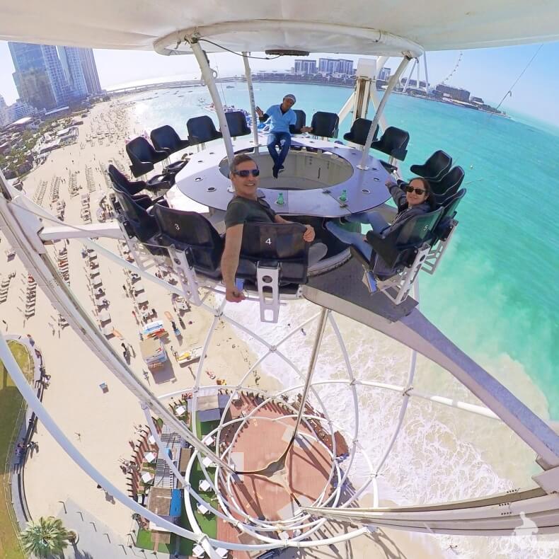 vistas desde Flying Cup de Dubai 