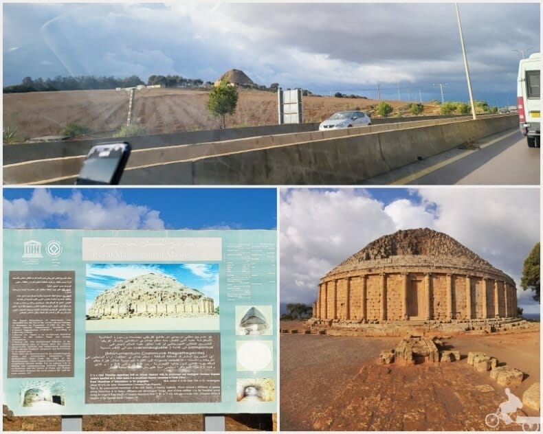 mausoleo real de Mauritania desde la carretera