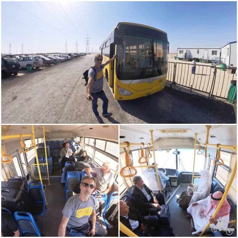 bus para cruzar frontera Kuwait a Irak