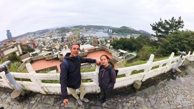 vistas de la ciudad y el puerto de Keelung