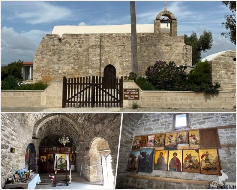 iglesia del siglo XVI en Akroitiri