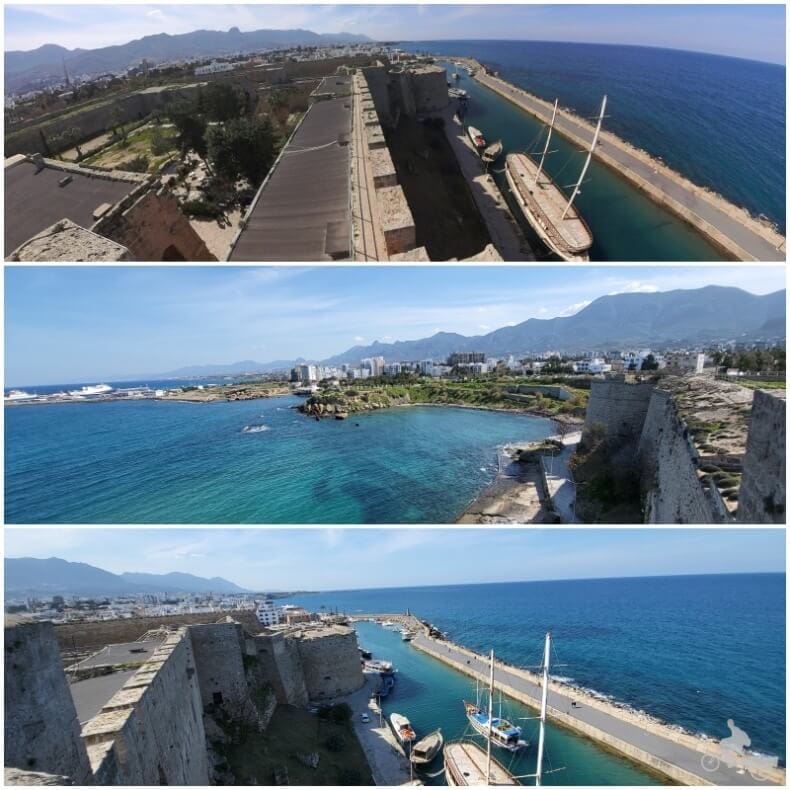 vistas desde el castillo de Kyrenia