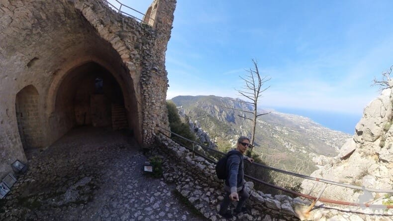 vistas al oeste de Chipre en la cordillera de Kyrenia