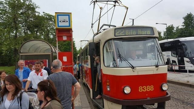 Tranvía 22 de praga