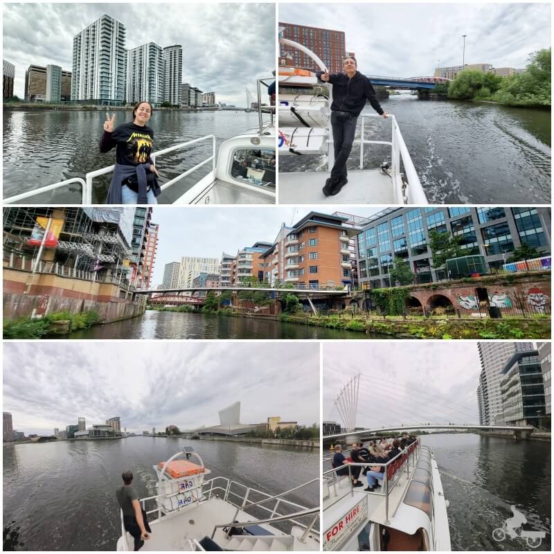 paseo en barca por los canales de Manchester