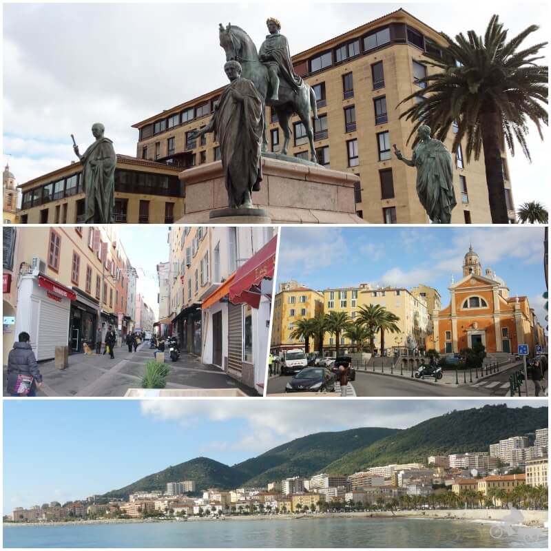 centro historico de Ajaccio en escala de crucero