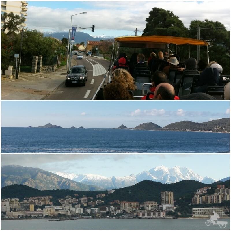tren turístico de Ajaccio en Córcega