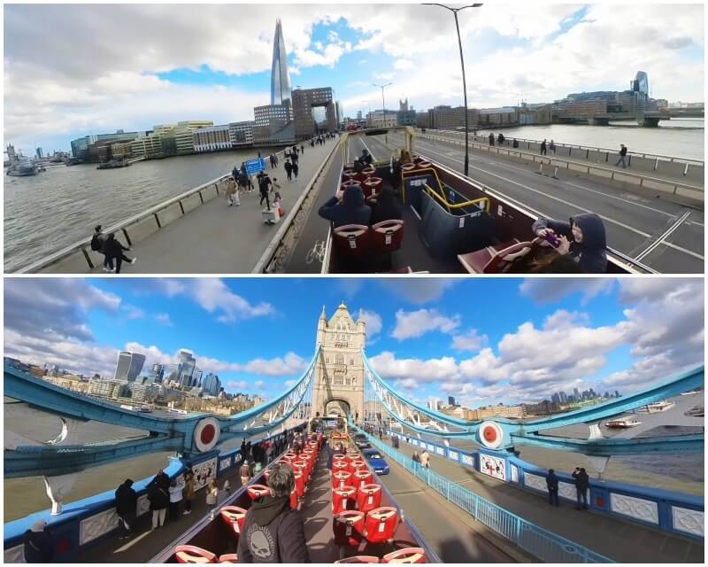 puentes de Londres desde el bus turístico