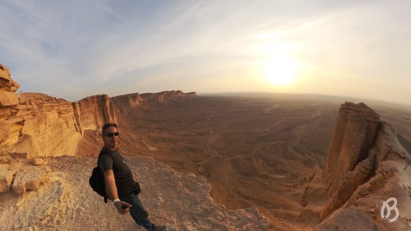 Edge of the world Jebel Fihrayn,