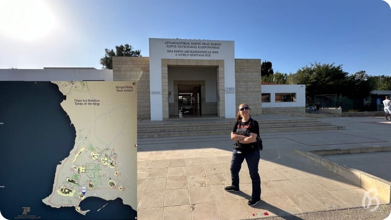 entrada al Yacimiento arqueológico de Nea Pafos