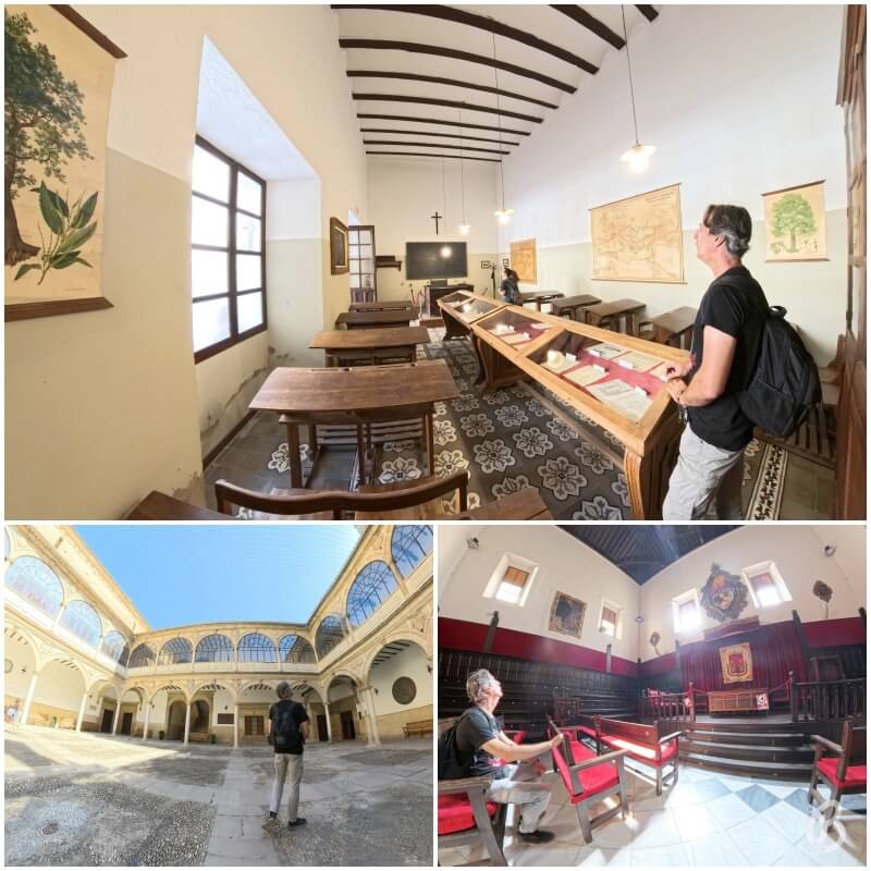 Antigua Universidad y aula Antonio Machado