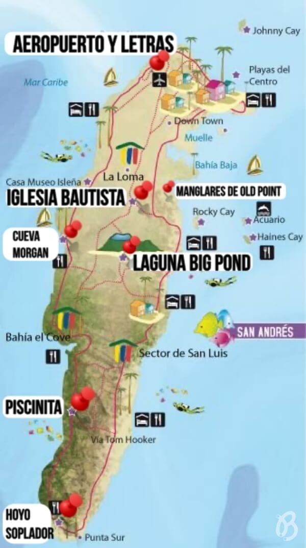 MAPA DE SAN ANDRES