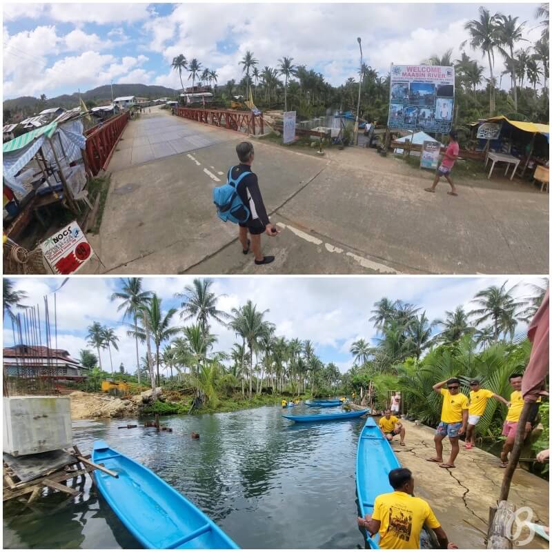 Maasin Bridge River vuelta a la isla de Siargao en moto