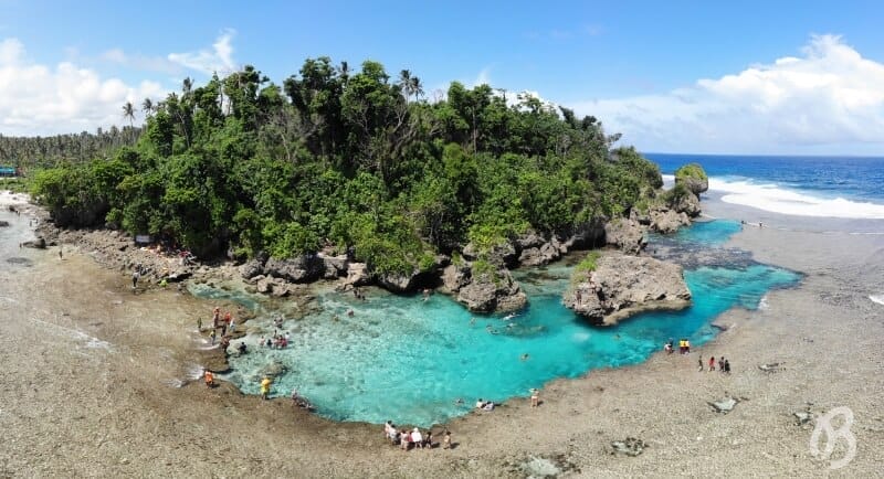 vistas aéreas Magpupungko Rock Pool