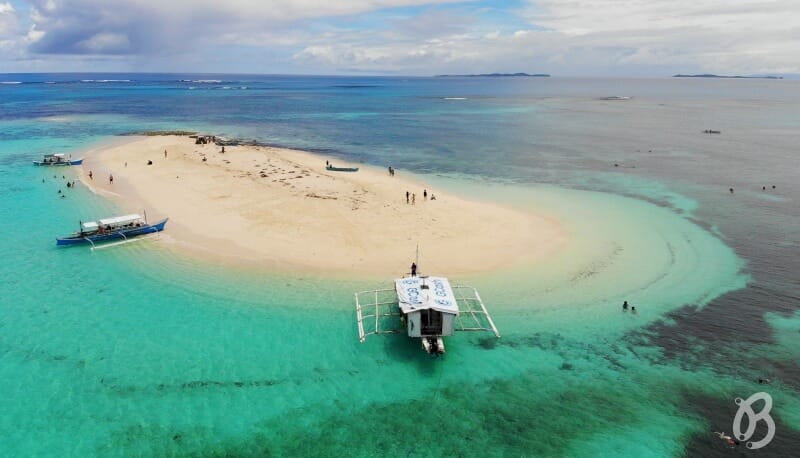 Naked island Siargao island hopping