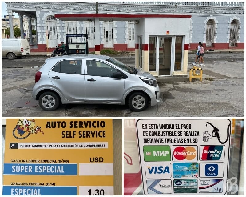 Gasolineras para turistas en Cuba