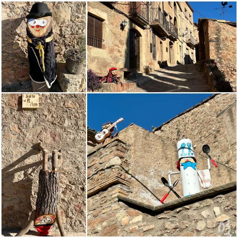 calles de mura en Navidad adornadas con los famosos tions
