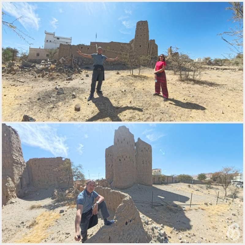 casa de adobe del sur de Arabia Saudita
