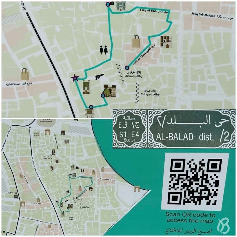 mapa Al- Balad distrito old
