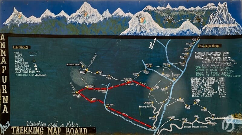 ruta mapa poon hill