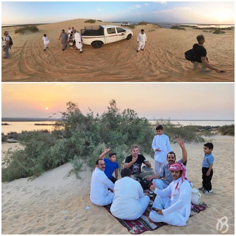 Al Ahsa oasis yellow lake