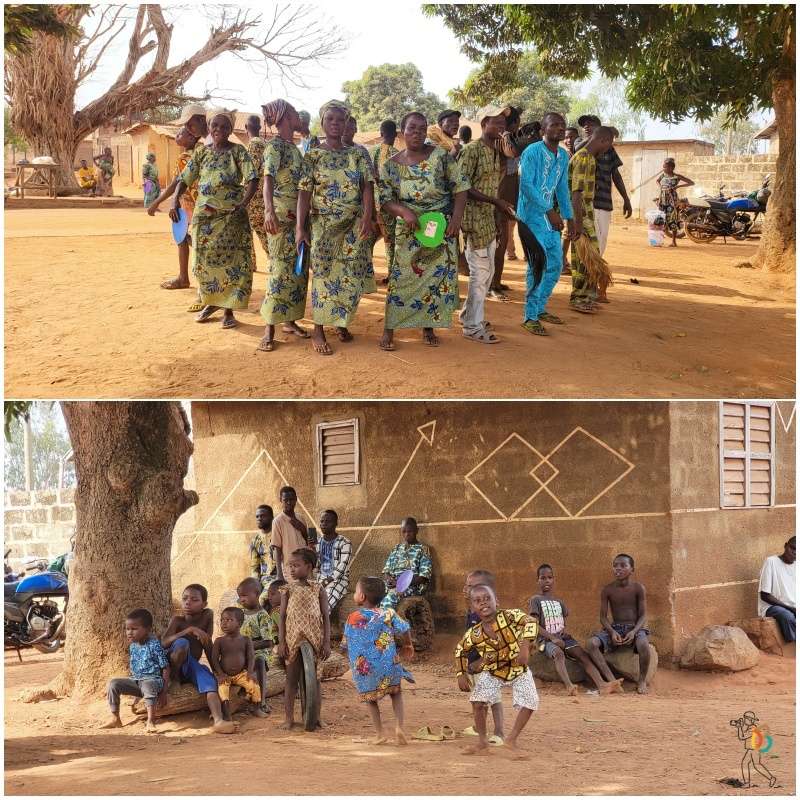 Baile de máscaras de la ceremonia Gelede en Benin