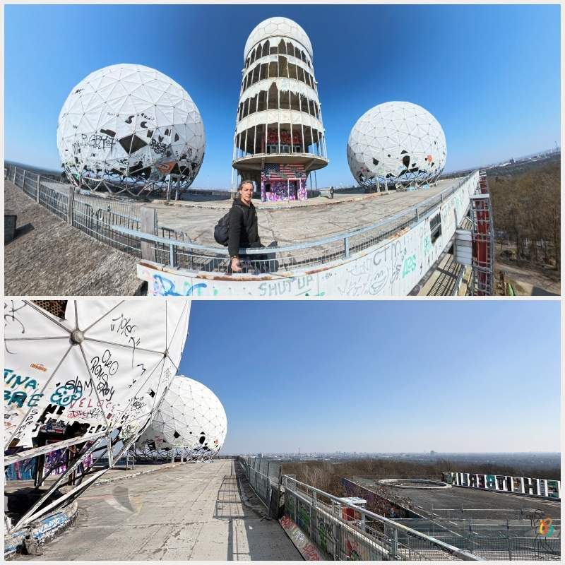terraza con vistas de Berlin en Teufelsberg