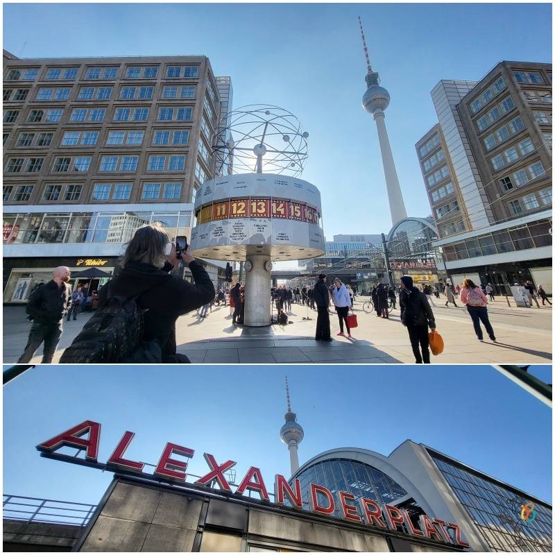 Torre Tv de Berlin desde el reloj astronómico de Alexanderplatz