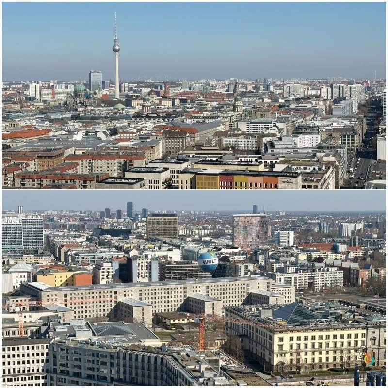 la torre de TV de Berlín desde Panoramapunkt