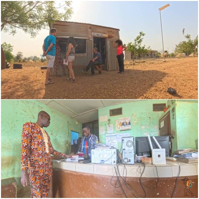 Frontera entre Benín y Togo en el norte de ambos países
