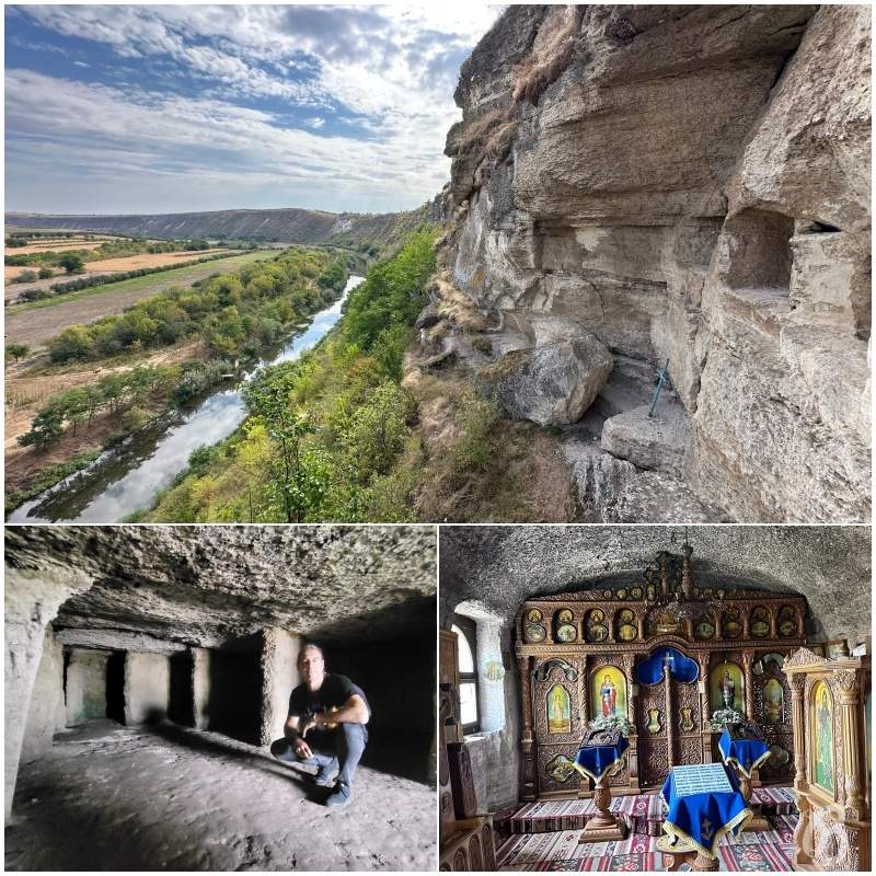 Monasterio de Orheiul Vechi en
 moldavia